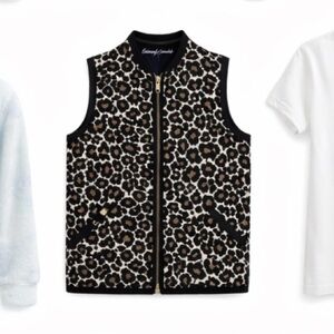 Leopard Print Kids Vest